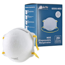 Load image into Gallery viewer, N95 Face Masks - MAKRITE 9500N95 - N95 Particulate Respirator Mask - Bulk Discounts!
