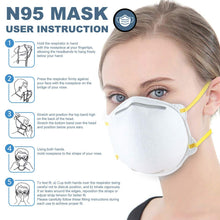 Load image into Gallery viewer, N95 Face Masks - MAKRITE 9500N95 - N95 Particulate Respirator Mask - Bulk Discounts!
